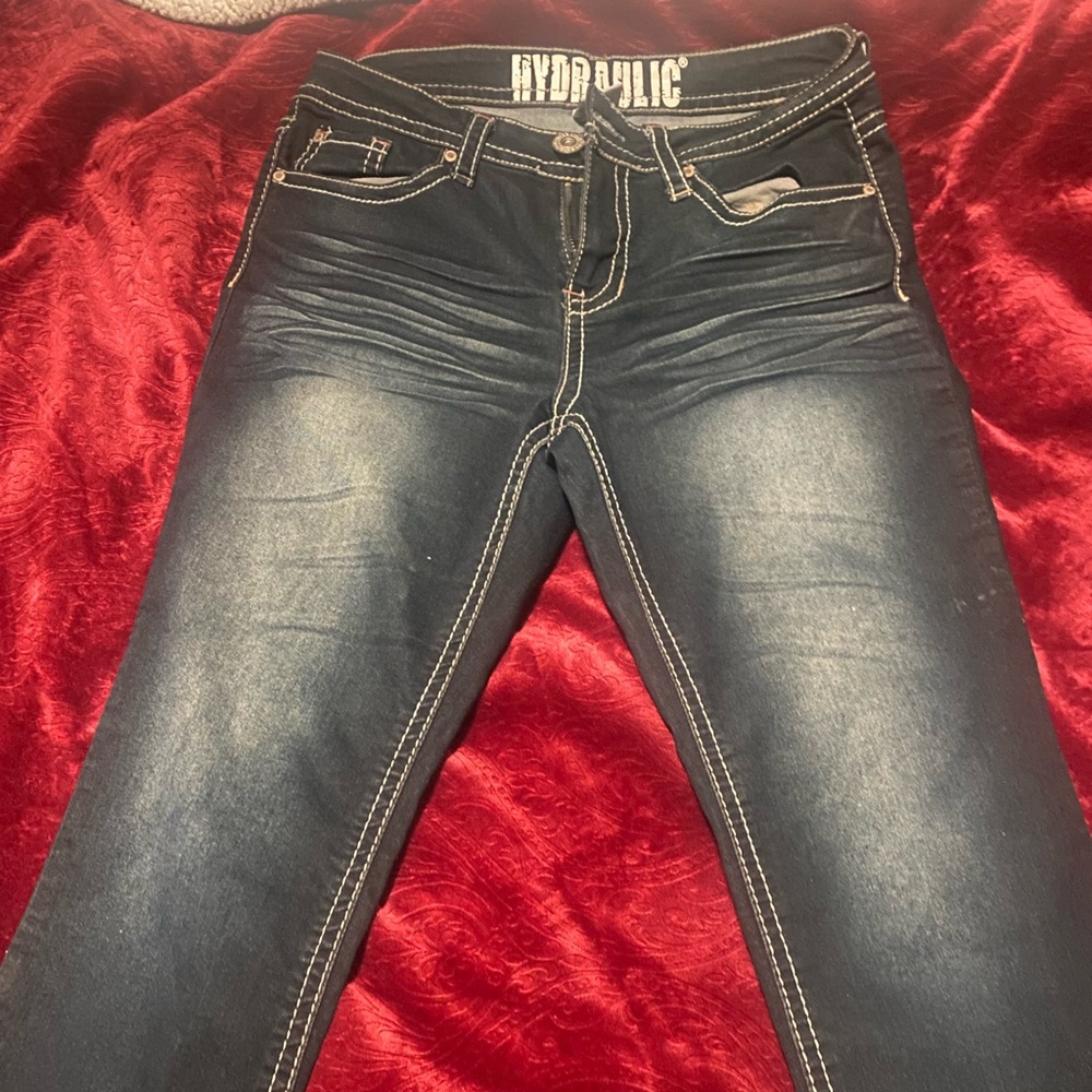 Women Hydraulic blue jeans size 10 brand new don’t have the tags never worn